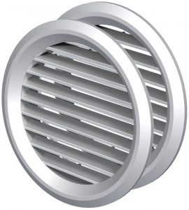 Grila de Ventilatie Rotunda din ABS cu Plasa 1111 / 2 bucati