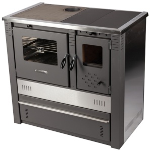Soba pe Lemne cu Plita si Cuptor din Inox