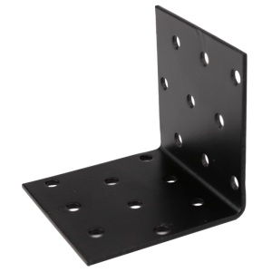 Vinclu Negru Placa Perforata de Imbinare Lemn / D[mm]: 60x60x60; g[mm]: 2