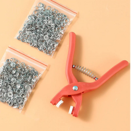Staple Pliers Set with Staples Included, Orange