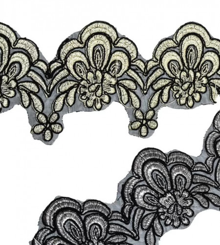 Lurex Embroidered Lace, approx. 5 cm