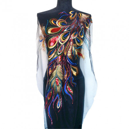 Cupon Aplicatie Tip Paun, Multicolor
