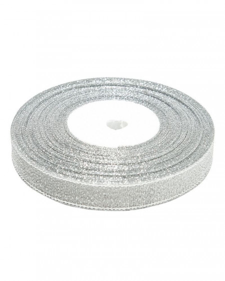 Panglica Lurex Argintie, 1cm (22 m/rola)