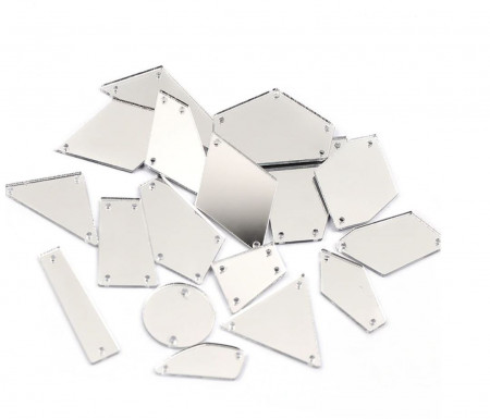 Cristale de Cusut Acril Tip Oglinda, Clear