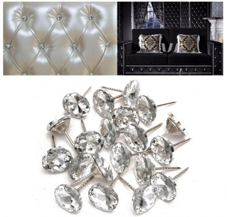 Tapestry Crystal buttons nail type