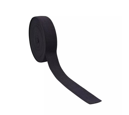 Elastic Lat Black, 2.5 cm