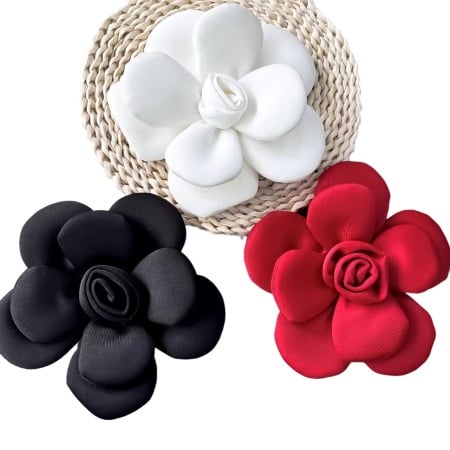 Flori Textile Decorative 3D, 21x 21 cm