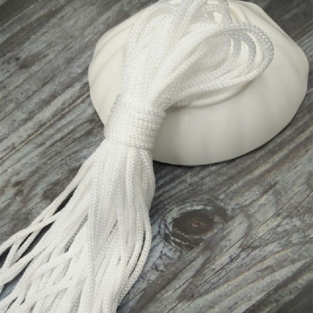 5mm Polyester Polyester String, White, (10 metres/piece)