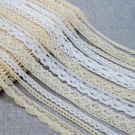 Cotton Decorative Lace, Various Models - 0.8 - 4 cm