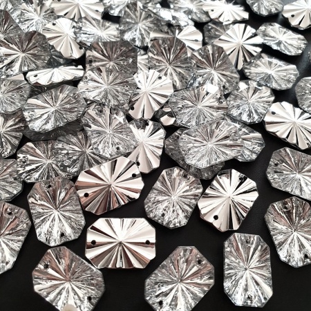 Cristale de Cusut, Dreptunghiulare, 13x18mm ( 25 bucati/set)