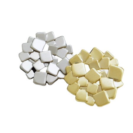 Asymmetric Metal Buttons, 27mm (6 pcs/set)