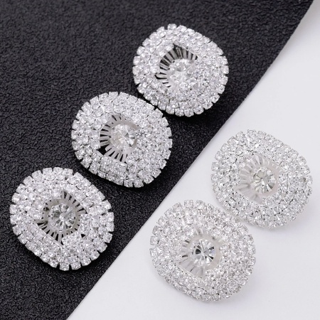 Crystal buttons, 22mm (5 pieces/set)