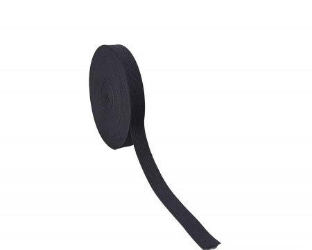 Elastic Lat Black, 1 cm