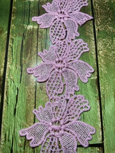 Bow Embroidered Lace, 5cm - Img 2