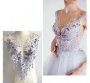 Coupon Applications with Embroidered Crystals Pearl - Img 3