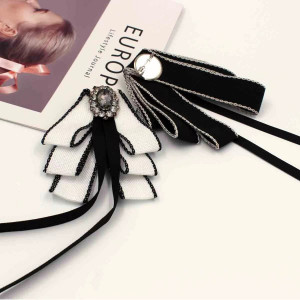 Crystal Brooch Crystal Bow, 20 x 9 cm - Img 2