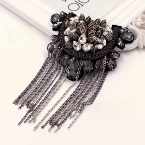 Crystal Epaulettes Black Diamond