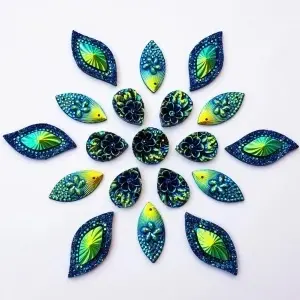 Decorative Sewing Crystals, Acrylic, (50 pieces/set) - Img 4