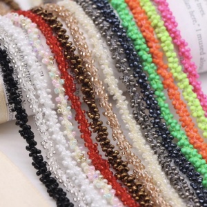 Decorative String Glass Beads, 0.5 cm - Img 2