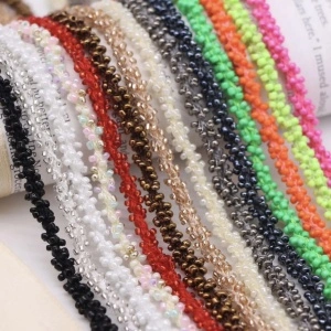 Decorative String Glass Beads, 0.5 cm - Img 2