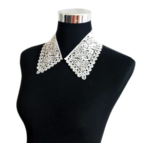 Embroidered White Collar, 48.5 x 9.5 cm - Img 1