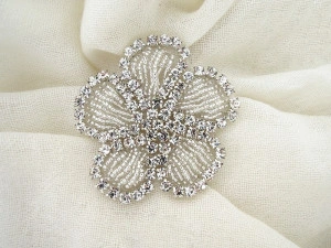 Flower Crystals Glue-on Crystal Flower, 6 cm - Img 2