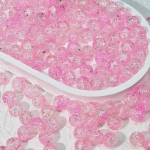 Margele Sticla, Pink 10mm (1 buc)