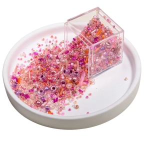 Margele tubulare mixte Miyuki Roz (5g)