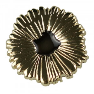 Metal Buttons Flower, Gold, 18/25mm (2 pcs/set)