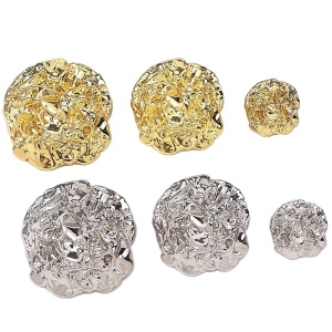 Metal Buttons, Gold/Silver, 17mm/22mm/35mm