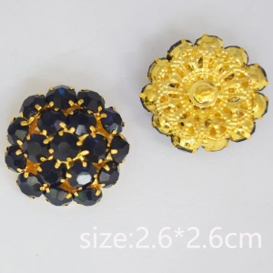 Nasturi Eleganti cu Cristale, 23mm (5 bucati/set) - Img 3