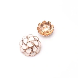 Nasturi Metalici Floare, 20mm, (6 Bucati/Set) - Img 4