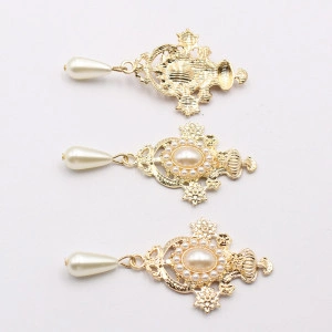 Pearl Pendant, Gold, 60 x35 MM - Img 3