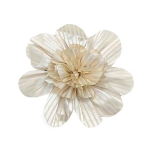Pleated Textile Flower, 18 cm - Img 2