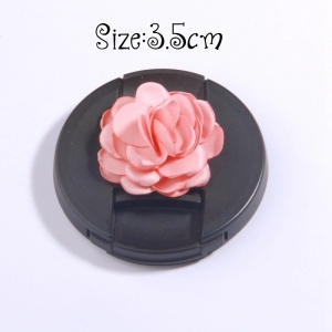 Satin Flower Set, Salmon (6 Pieces/Set) - Img 4