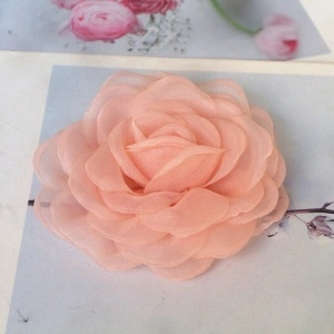 Trandafiri Decorativi din Organza, 8cm - Img 5
