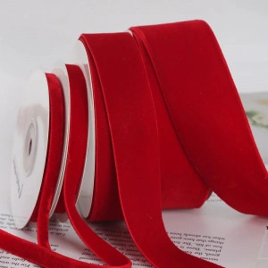 Velvet Ribbon, Red, 1cm/2.5cm/2.5cm/3cm/4cm