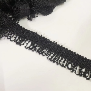 Black Bead Fringes, 3cm - Img 2