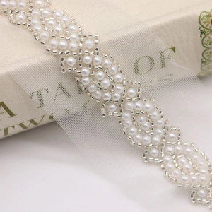 Braided pearls and beads, 6cm - Img 3
