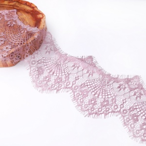 Chantilly Fine Lace, Pink (3 metres/piece)