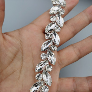 Crystal Glass Chain, 1.5 cm - Img 3