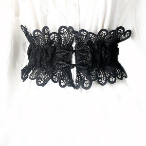 Curea Elastica Talie Tip Corset Dantela - Img 2