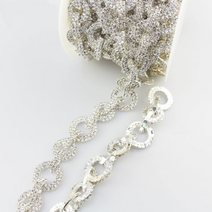 Decorative Chain with Round Rhinestones - Img 2