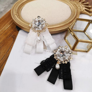 Decorative Crystal Glass Crystal Bow, Brooch, 13 x 9 cm - Img 2