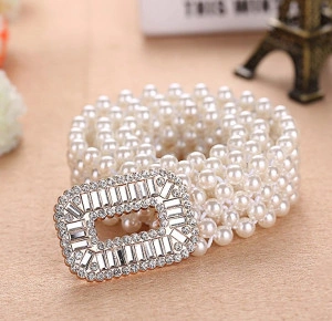 Elastic Belt with Pearl - Img 2