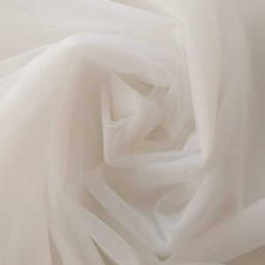 Elastic Tulle Fabric, Width 3m, Ivory