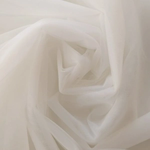 Elastic Tulle Fabric, Width 3m, Ivory