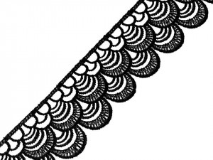 Embroidered Lace, 4.5 cm