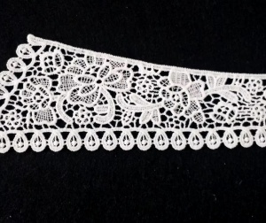 Embroidered White Collar, 48.5 x 9.5 cm - Img 2