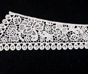 Embroidered White Collar, 48.5 x 9.5 cm - Img 2